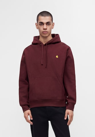 Carhartt WIP - Sweatshirt 'American Script' em vermelho: frente