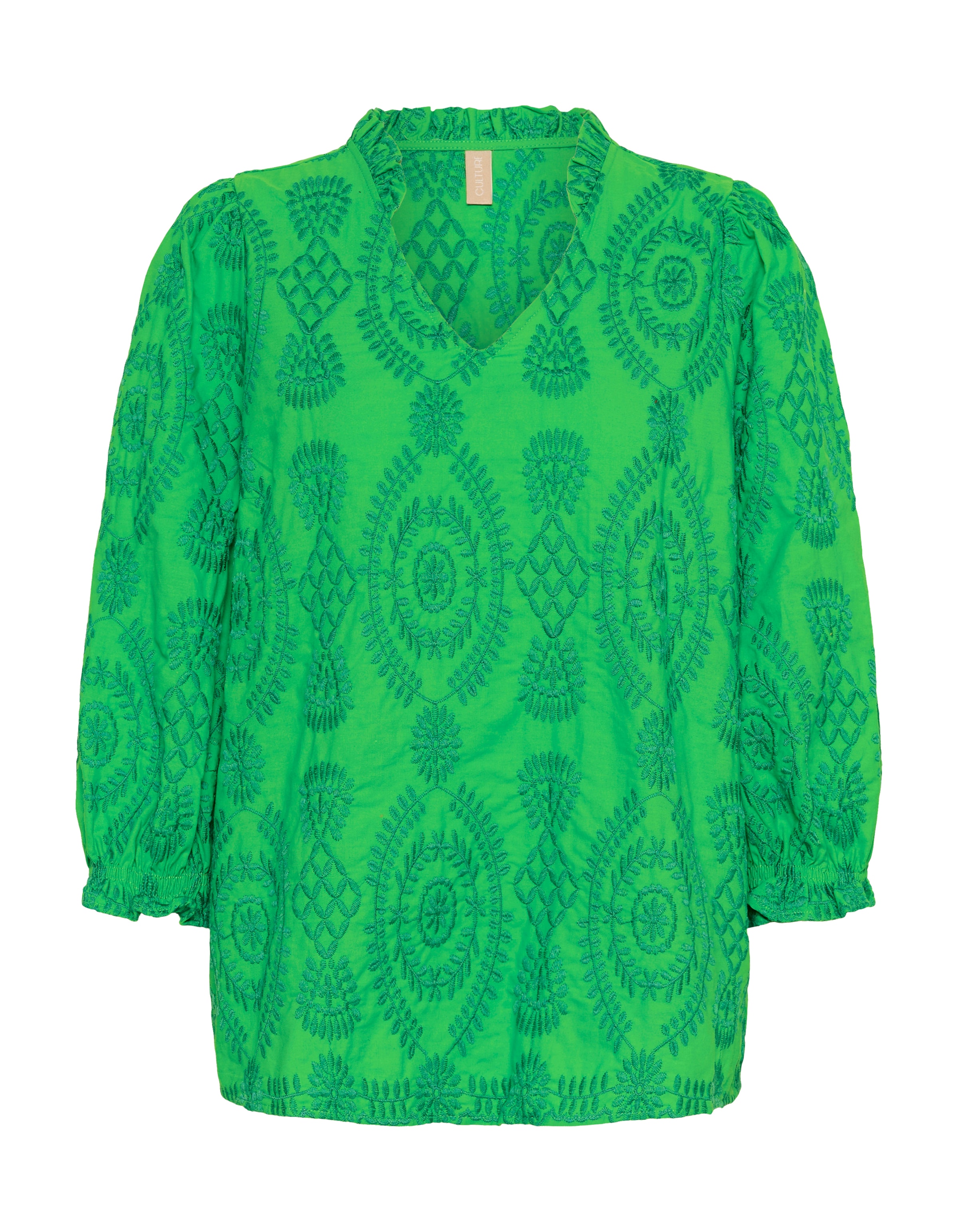 CULTURE Bluse 'Utia' i grøn: forside
