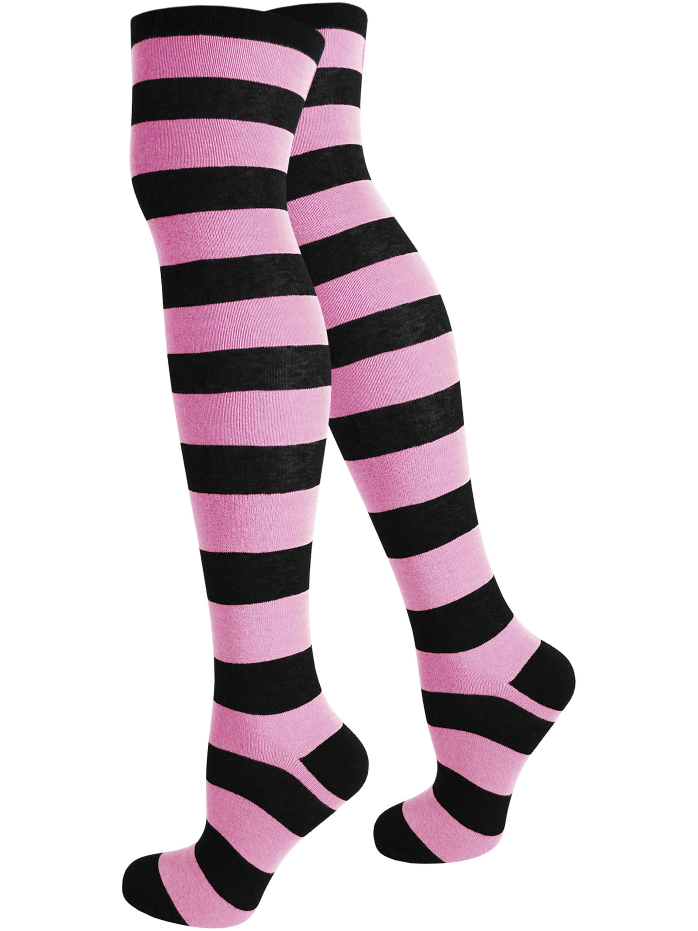 Chaussettes montantes normani en noir : devant