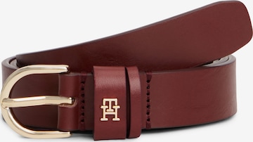 TOMMY HILFIGER Belt 'ESSENTIAL EFFORTLESS' in Wine Red ABOUT YOU