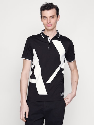 ARMANI EXCHANGE Poloshirt in Schwarz: Vorderseite