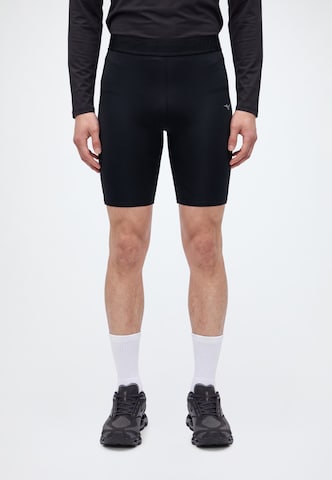 MIZUNO Skinny Sportovní kalhoty – černá: přední strana