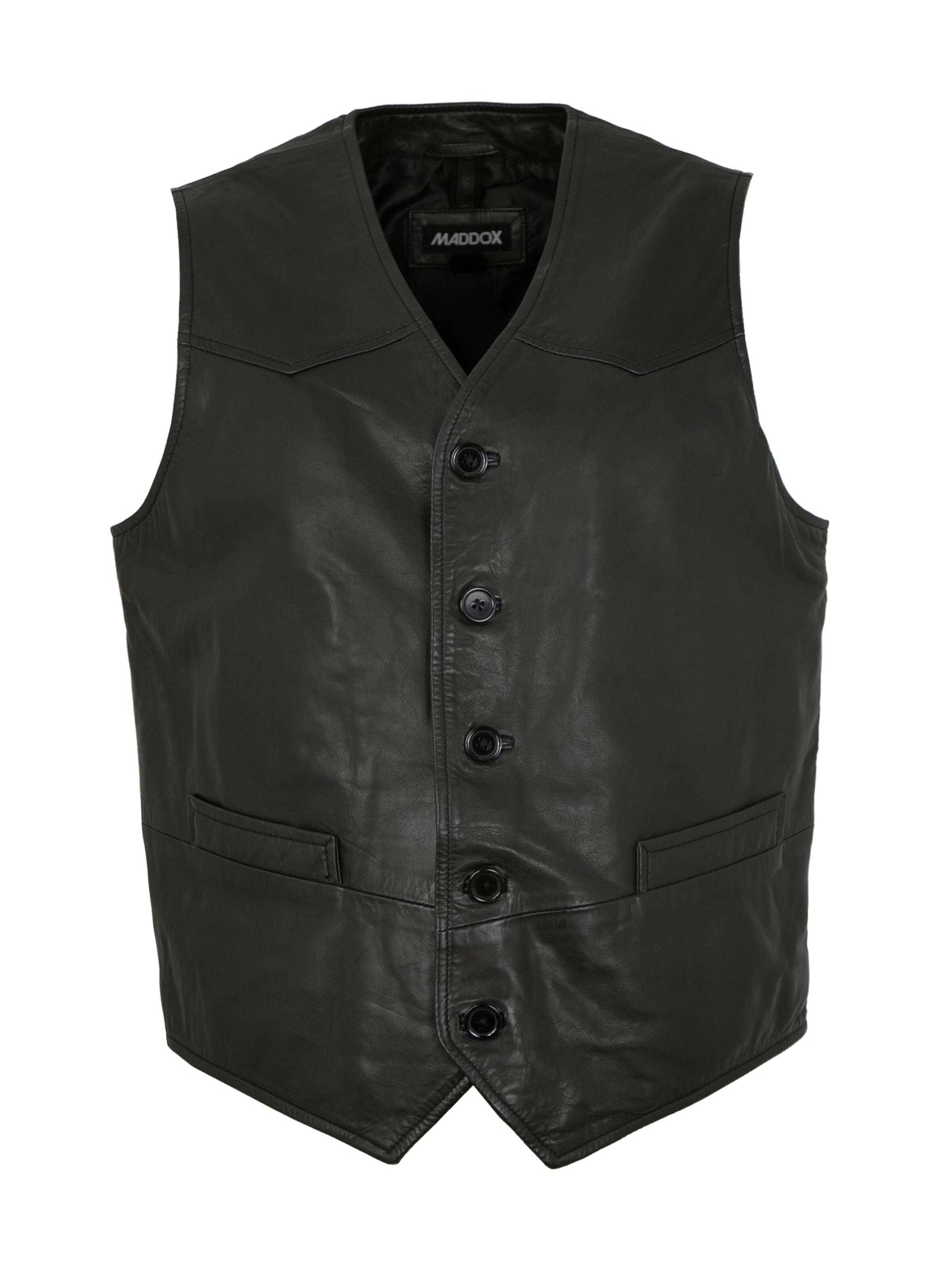 MADDOX Vest 'Emilio' in Black: front