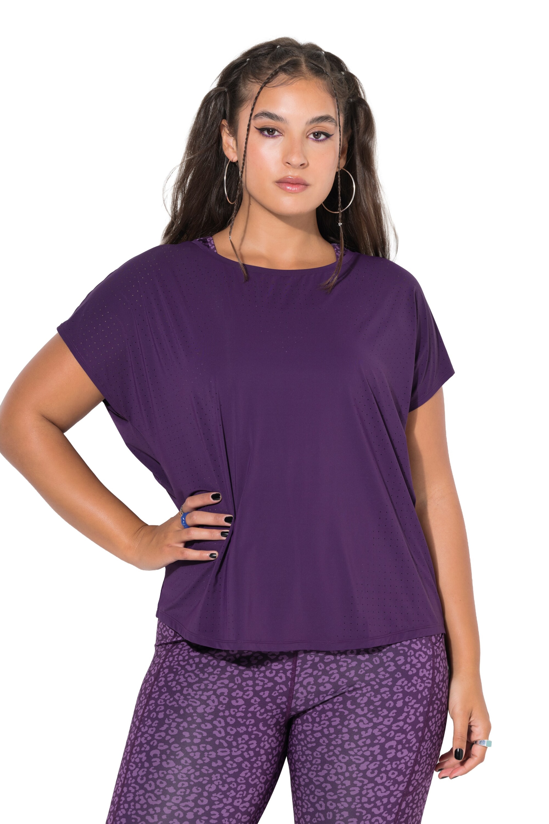 Studio Untold Shirt in Lila: voorkant