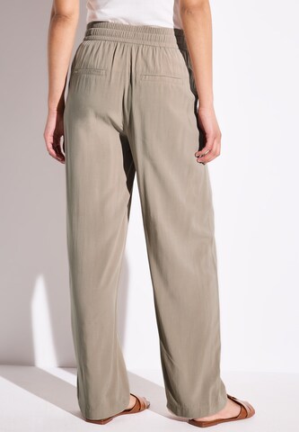 STREET ONE Wide Leg Hose in Beige