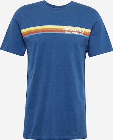 Superdry T-Shirt in Blau: predná strana