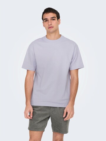T-Shirt 'ONSFRED' Only & Sons en violet : devant