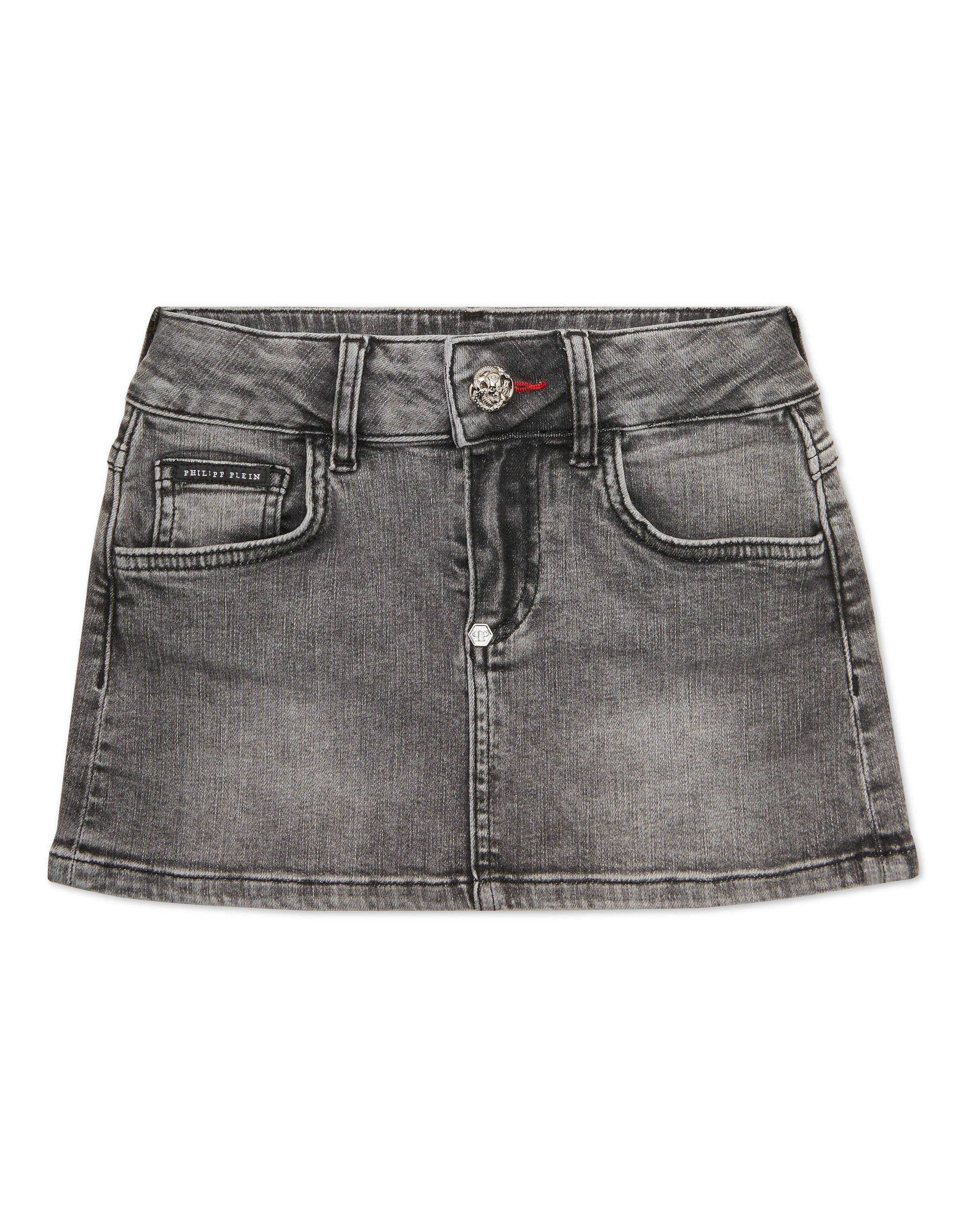 Jupe Philipp Plein en gris : devant