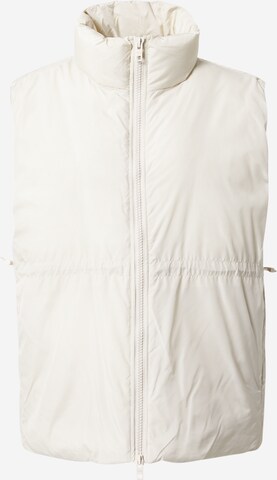 WEEKDAY Bodywarmer 'Mai ' in Beige: voorkant