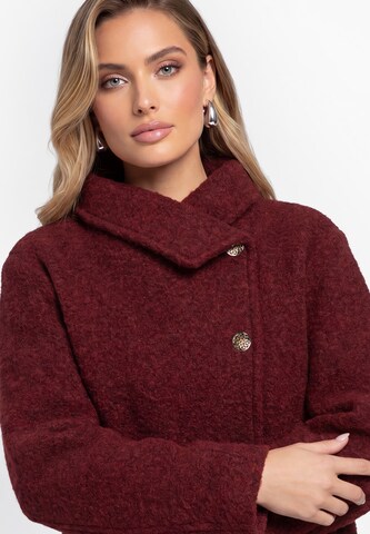 Veste en polaire faina en rouge