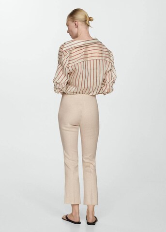 MANGO Bootcut Hose 'Santori' in Beige