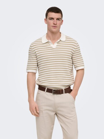 Pullover 'ONSSerge' di Only & Sons in beige: frontale