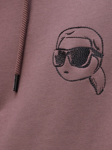 Sweat-shirt 'Ikon' Karl Lagerfeld en violet