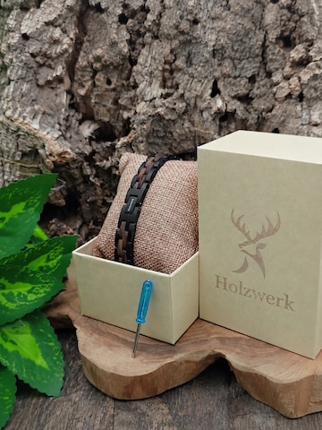 Holzwerk - Pulsera 'TREIBSEE' en plata