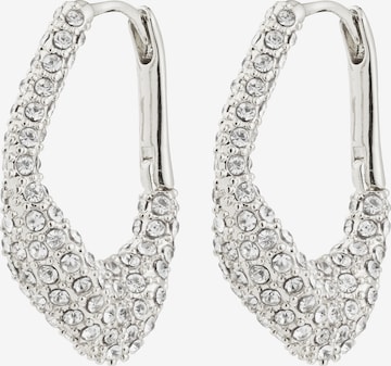 Cercei 'Fenix' de la Pilgrim pe argintiu: față