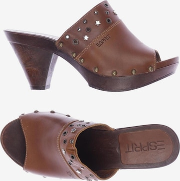 ESPRIT Sandals & High-Heeled Sandals in 37 in Brown: front