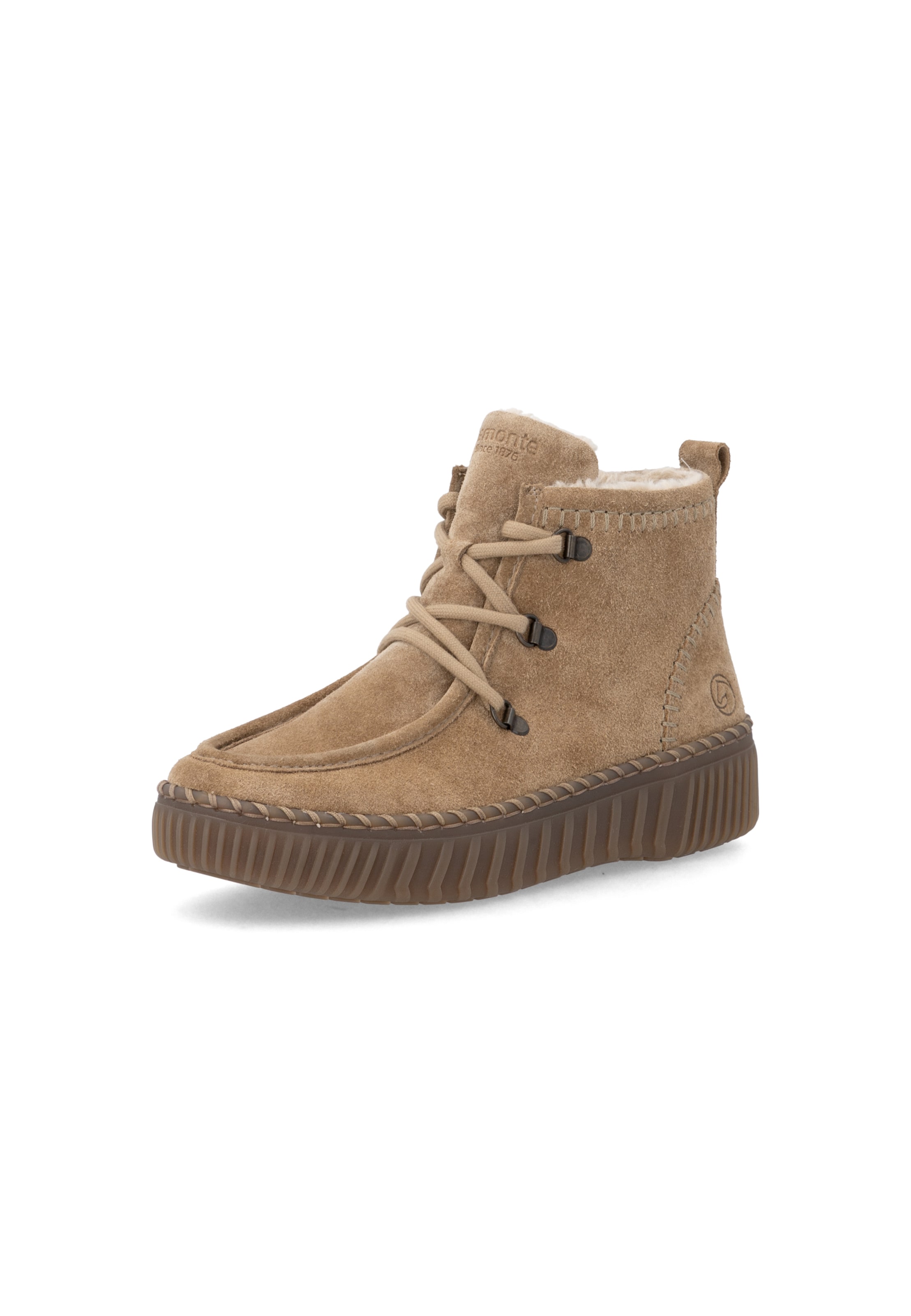 Bottines à lacets ' D4A72 ' REMONTE en marron : devant