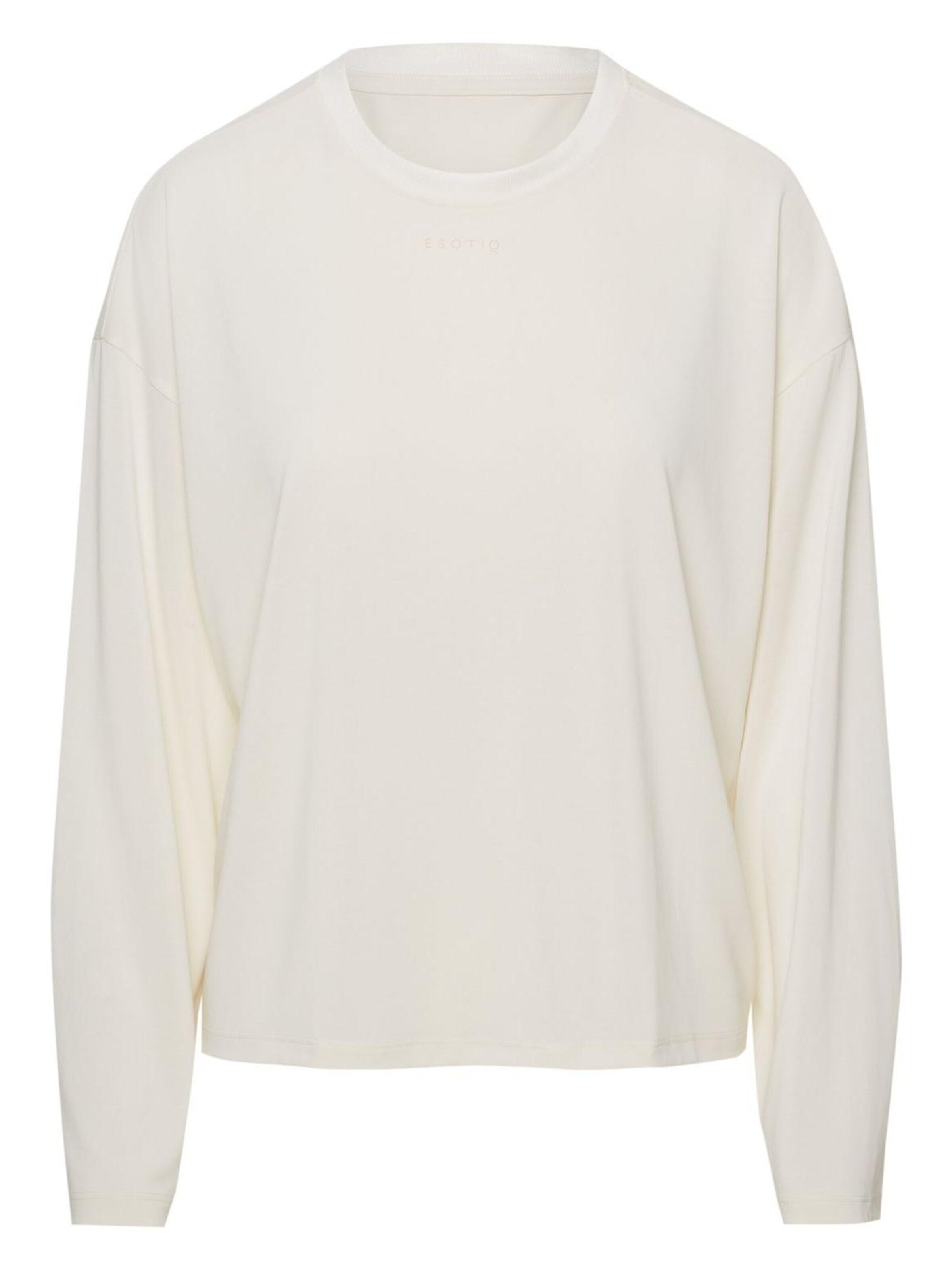 ESOTIQ Shirt 'Oversize-Langarmshirt aus Modal im Boxy-Schnitt, Ruth' in Beige: front