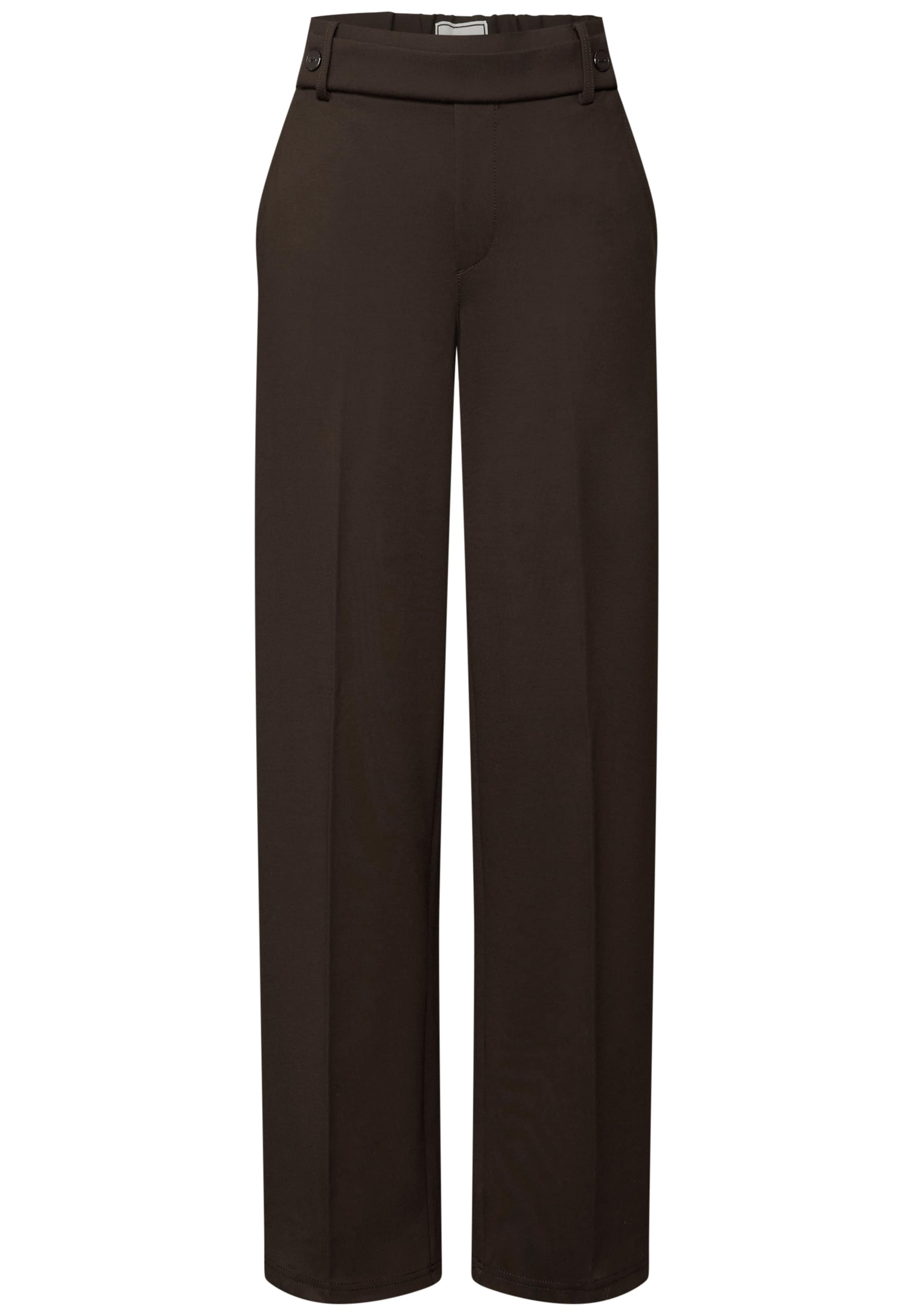 STREET ONE Pleated Pants in Brown: front