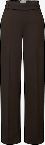 STREET ONE Trousers with creases in Brown: front