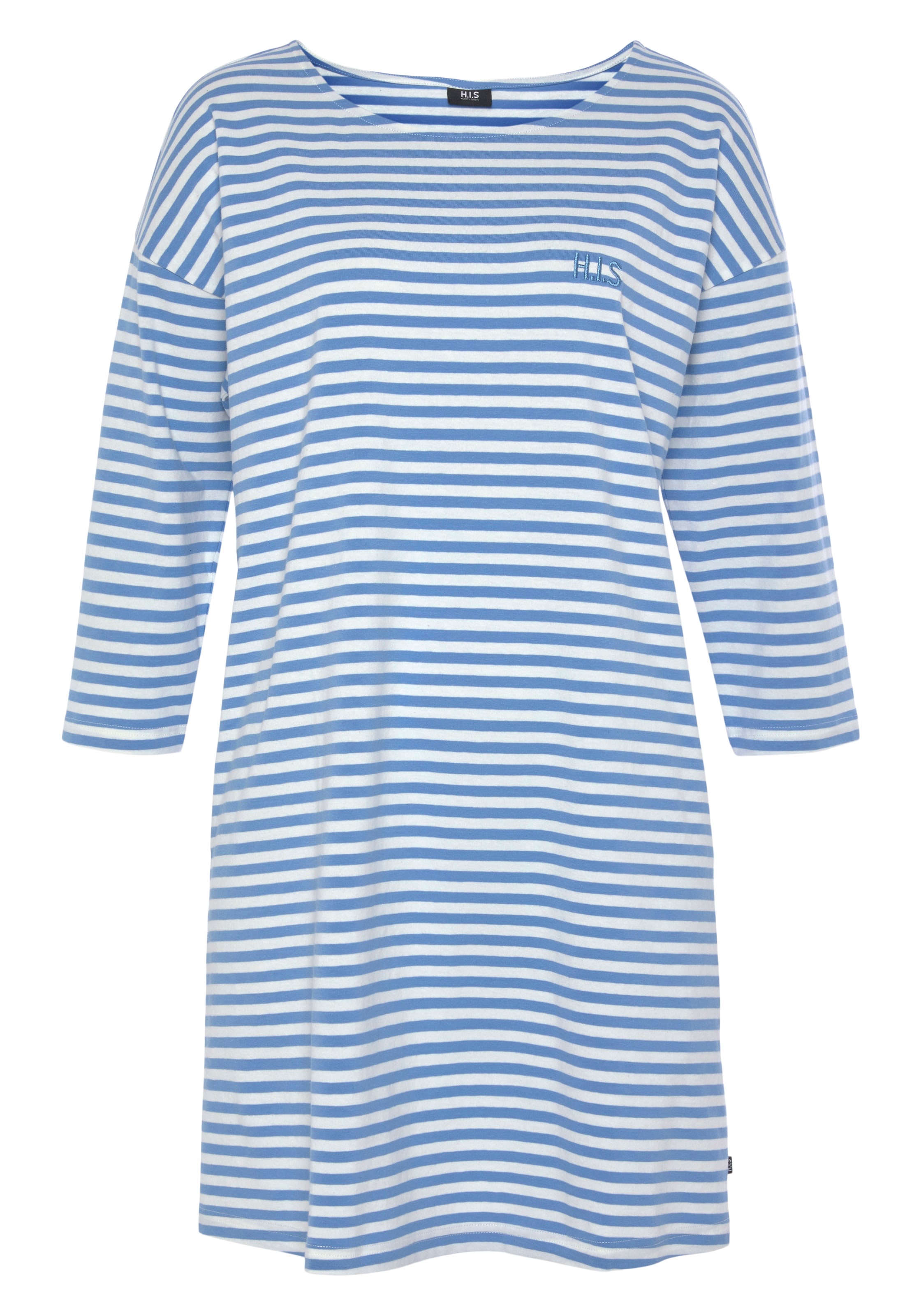 H.I.S Noční košilka – modrá: přední strana