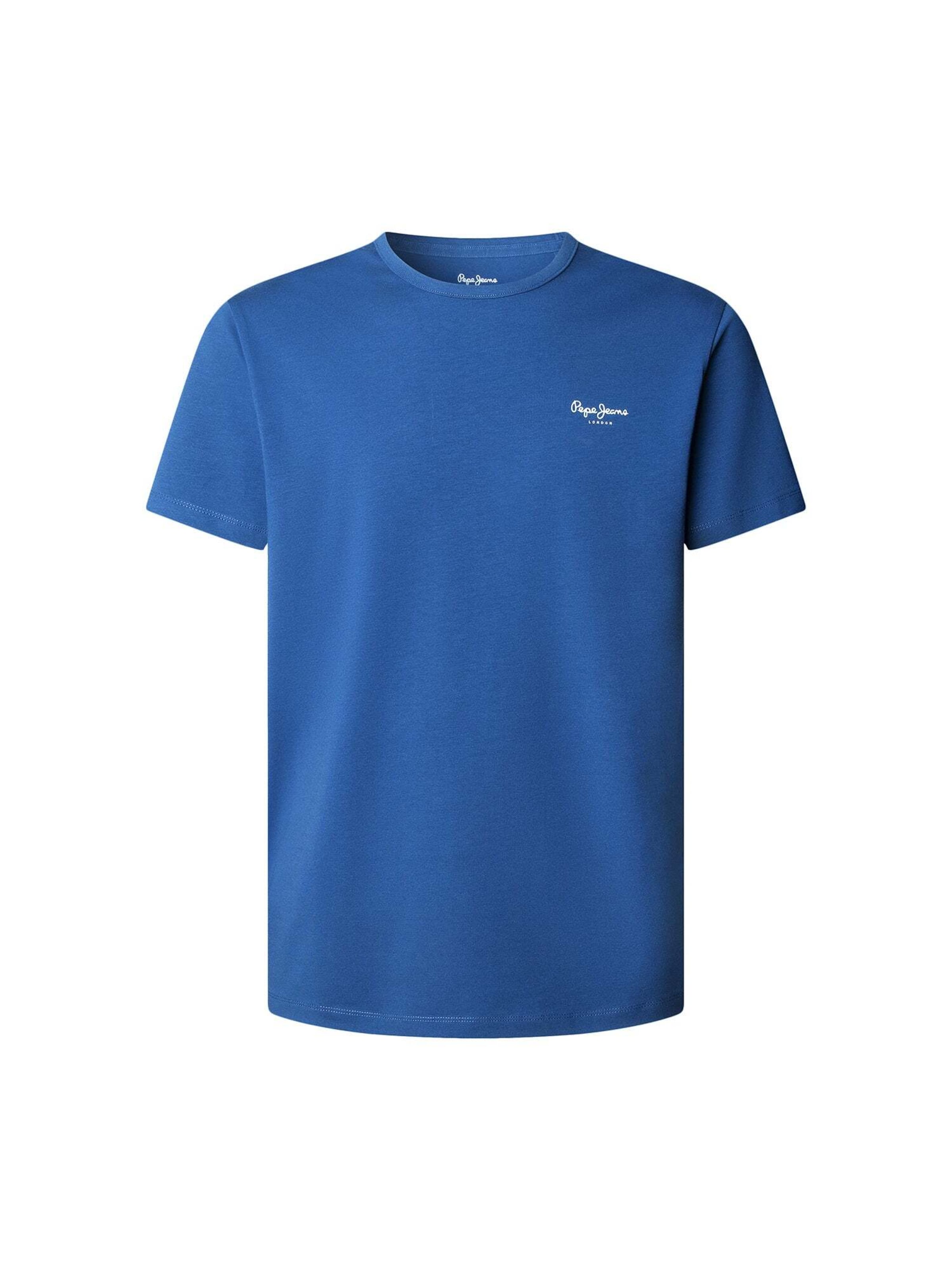 T-Shirt Pepe Jeans en bleu : devant