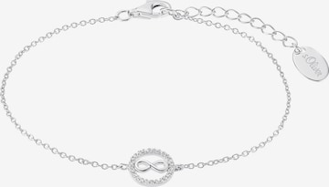s.Oliver Armband 'Infinity' in Zilver: voorkant