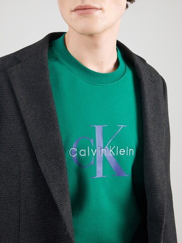 zaļš Calvin Klein Jeans Sportisks džemperis