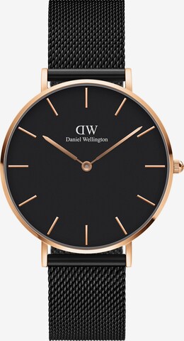 Daniel Wellington Uhr in Schwarz: predná strana