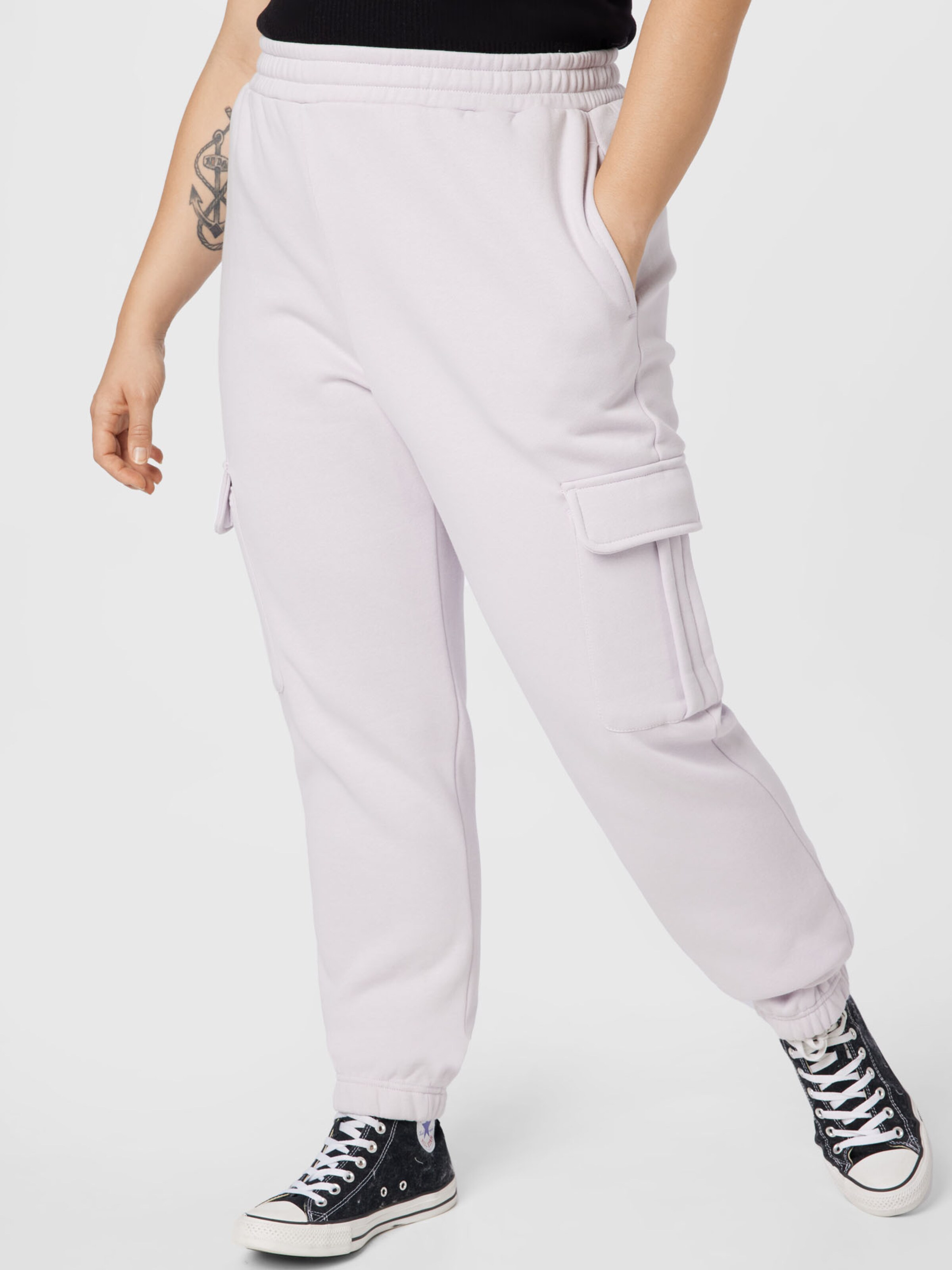 Frauen Große Größen Urban Classics Curvy Hose in Pastelllila - VV00990 Frauen Große Größen Urban Classics Curvy Hose in Pastelllila - VV00990