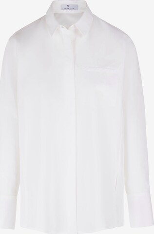 Peter Hahn Blouse in Wit: voorkant