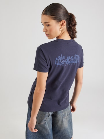 NAPAPIJRI - Camiseta 'S-BLANCHE' en azul: frente