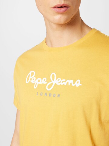 Pepe Jeans Μπλουζάκι 'EGGO' σε κίτρινο