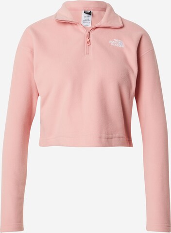 Pull-over de sport 'GLACIER' THE NORTH FACE en rose : devant