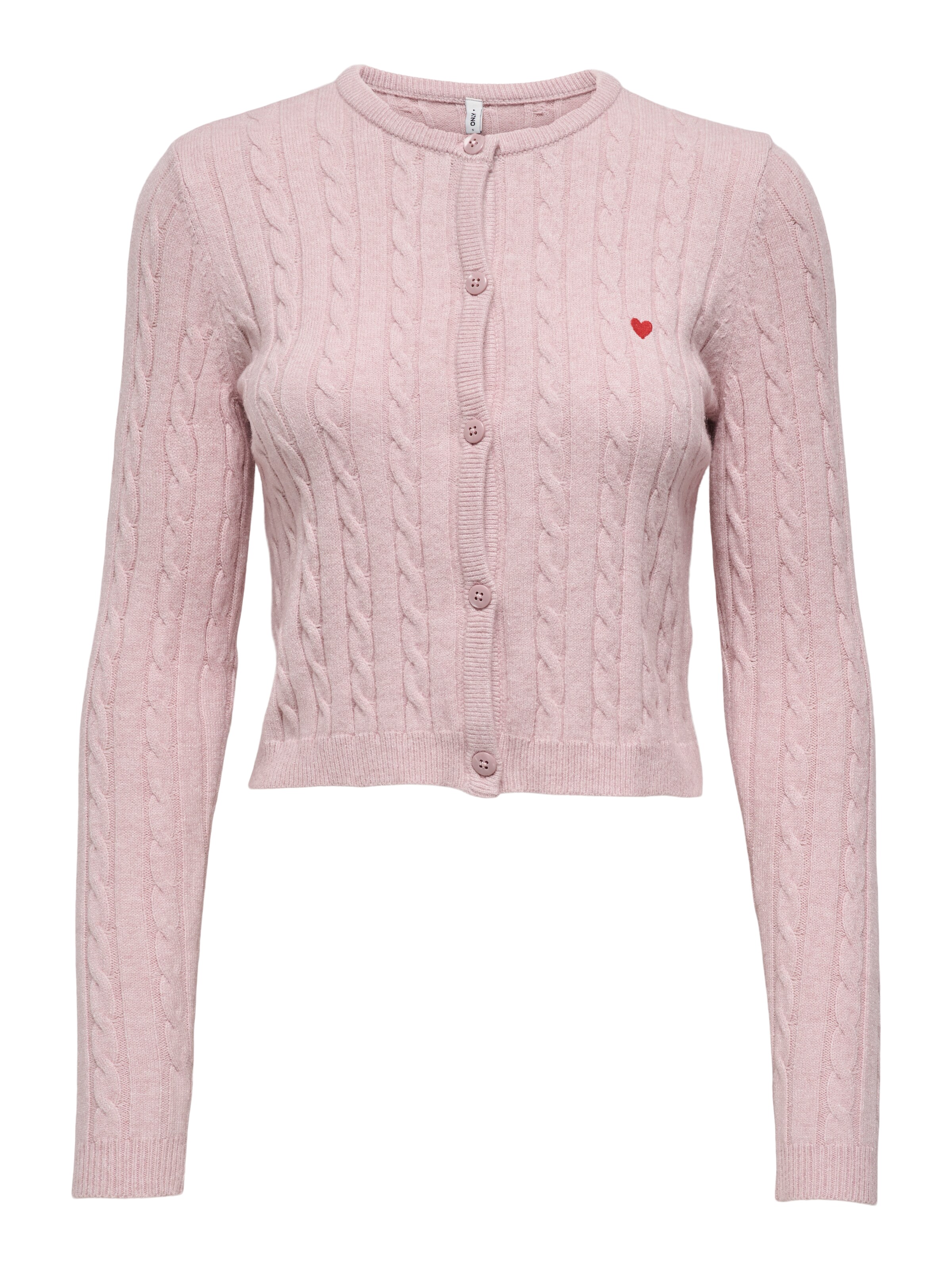 Cardigan 'ONLKatia' ONLY en rose : devant