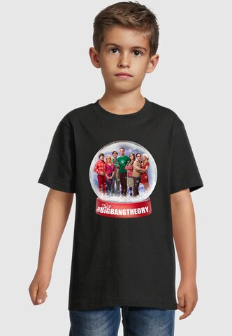 ABSOLUTE CULT T-Shirt 'Big Bang Theory - Snowglobe' in Schwarz: Vorderseite
