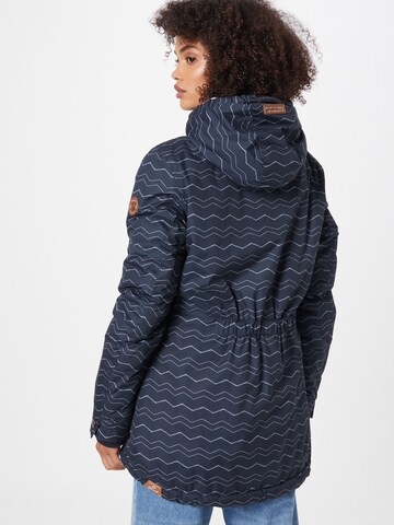 Ragwear Between-Season Jacket 'Zuzka Chevron' in Blue