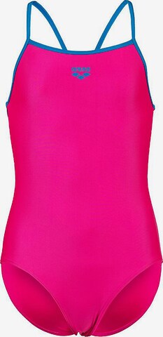 ARENA Athletic Swimwear in Pink: front