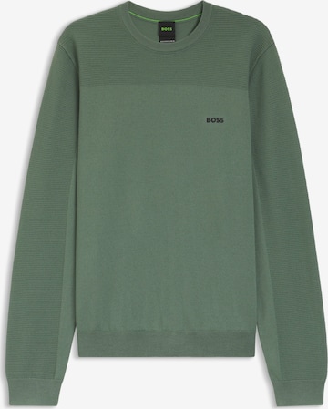 BOSS Pullover 'Momentum-X' in Grün: Vorderseite