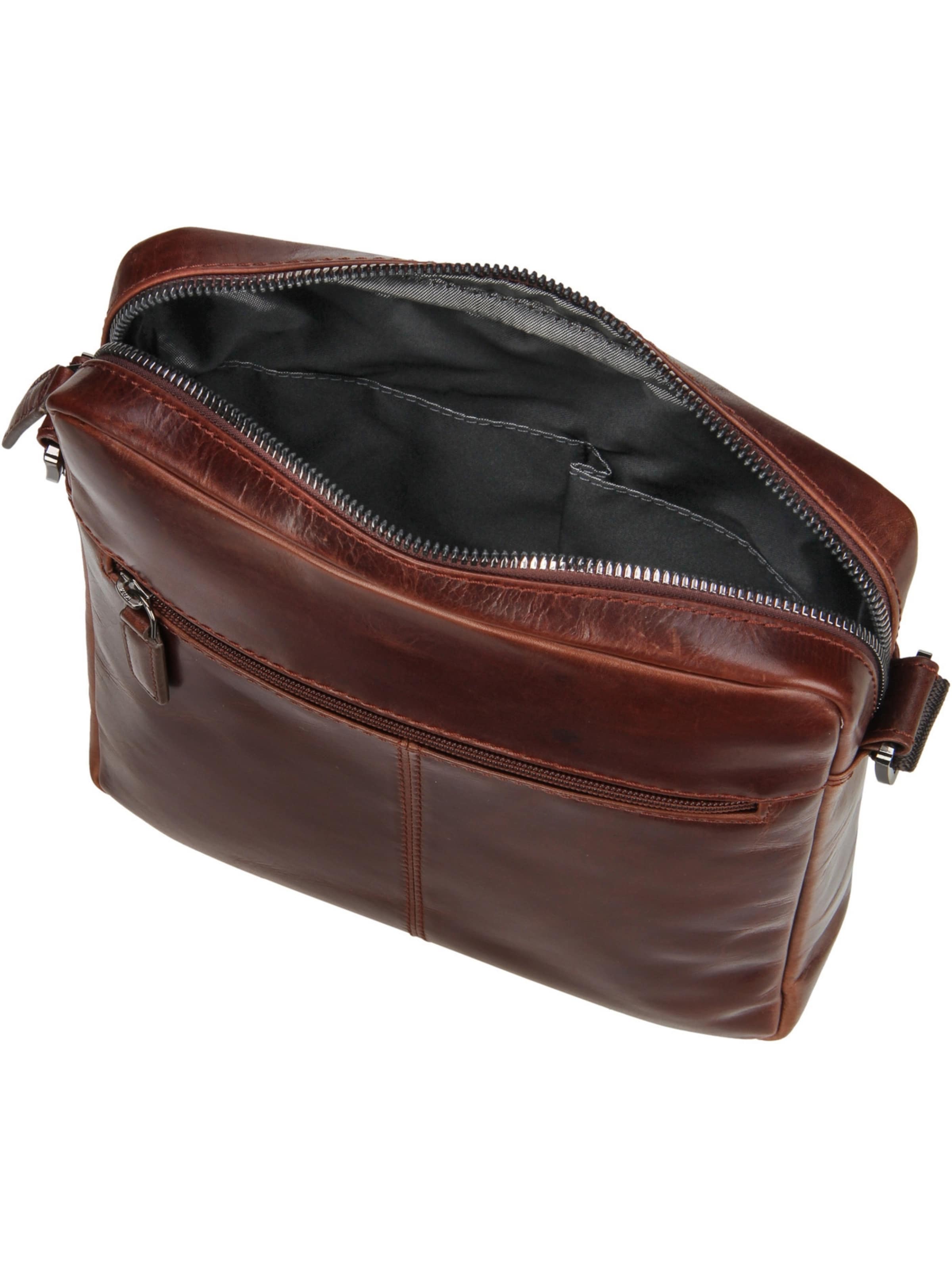 bugatti Schoudertas 'Romano' in Bruin