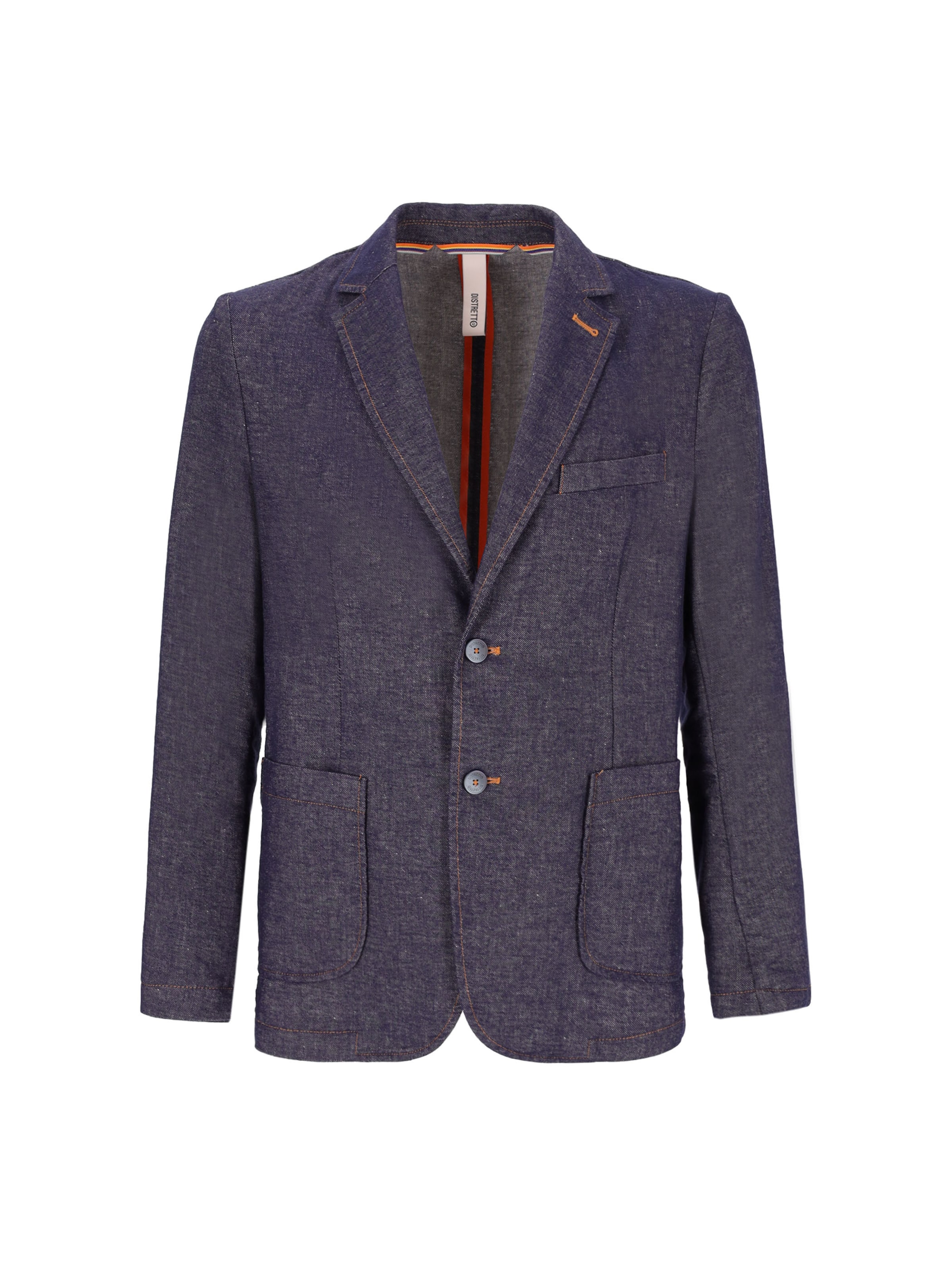 Distretto12 Regular Fit Sakko 'Bax' in Blau: Vorderseite