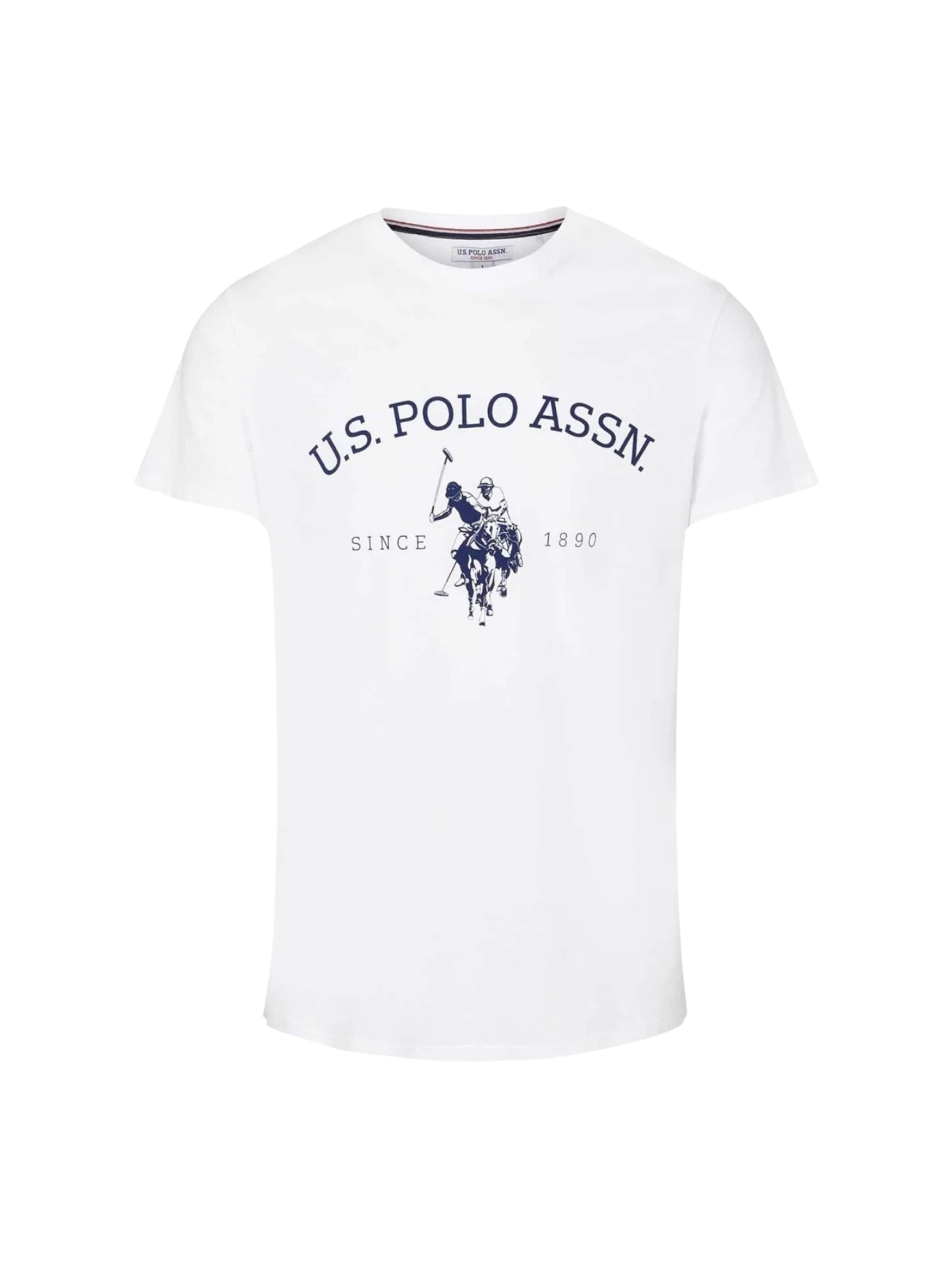 U.S. POLO ASSN. Shirt 'Archibald' in Wit: voorkant