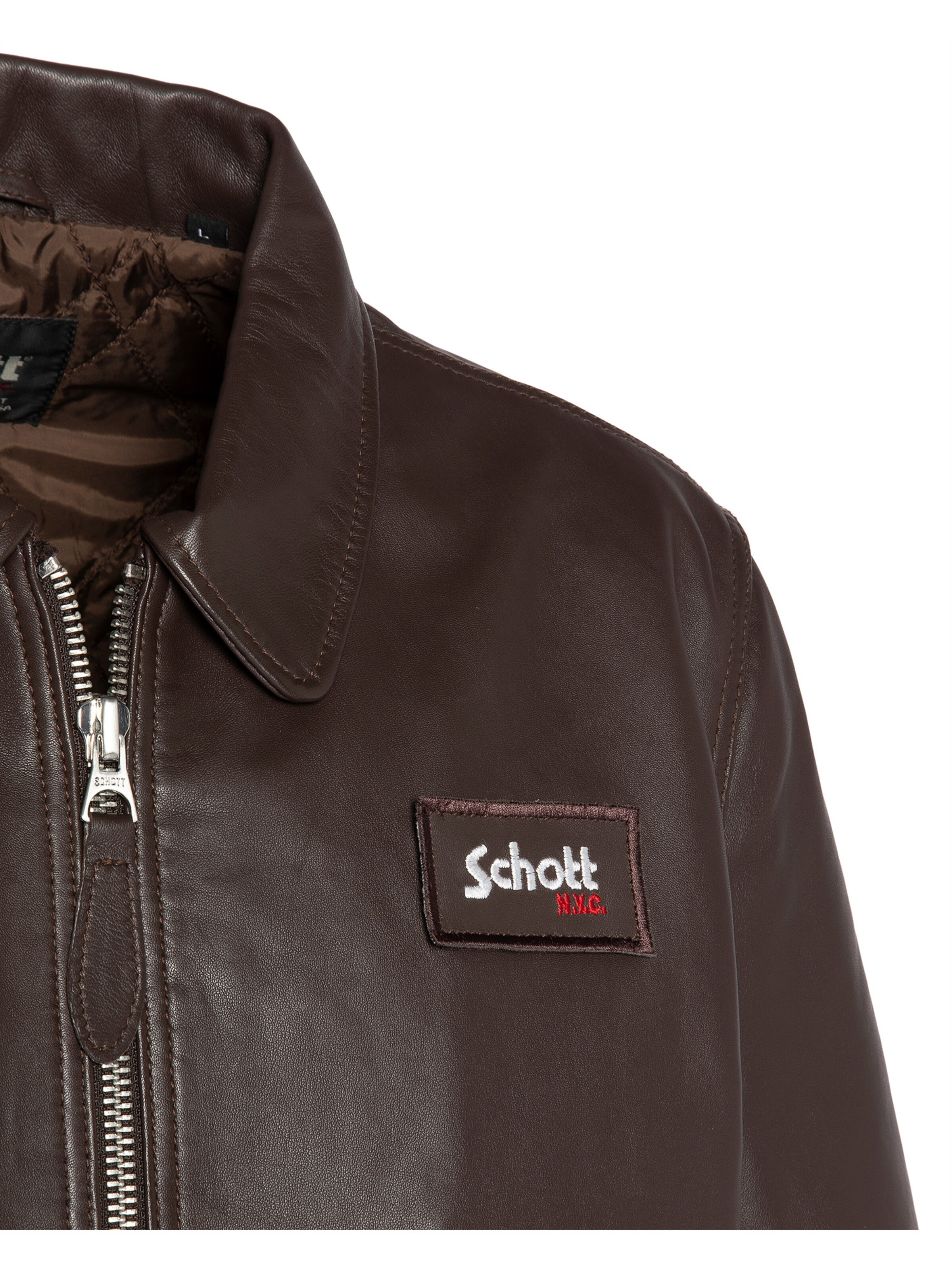 Schott NYC Winter Jacket in Brown