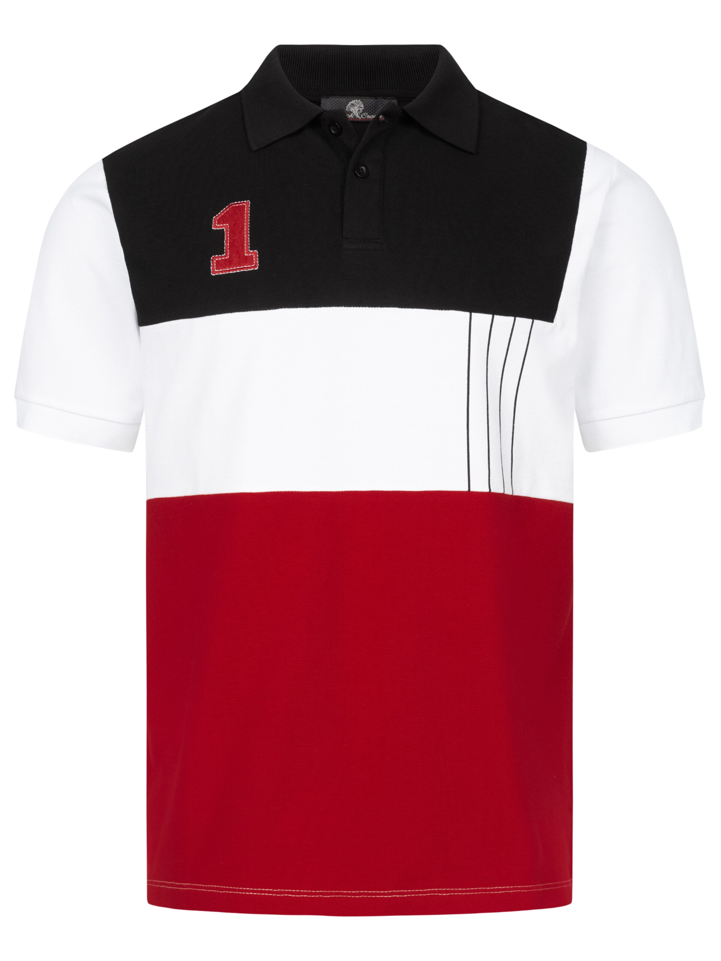 Rock Creek Poloshirt in Schwarz: Vorderseite