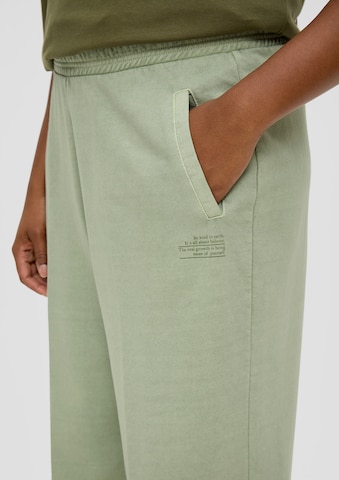 TRIANGLE Wide leg Trousers in Green