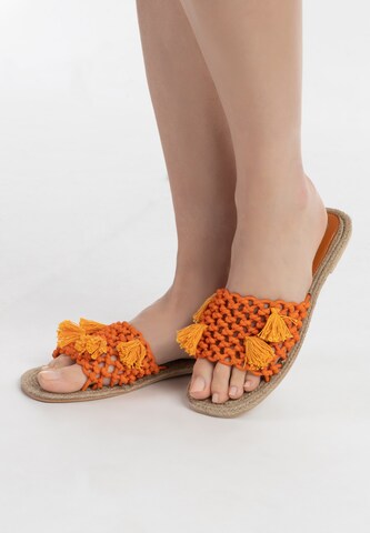 IZIA Pantolette in Orange