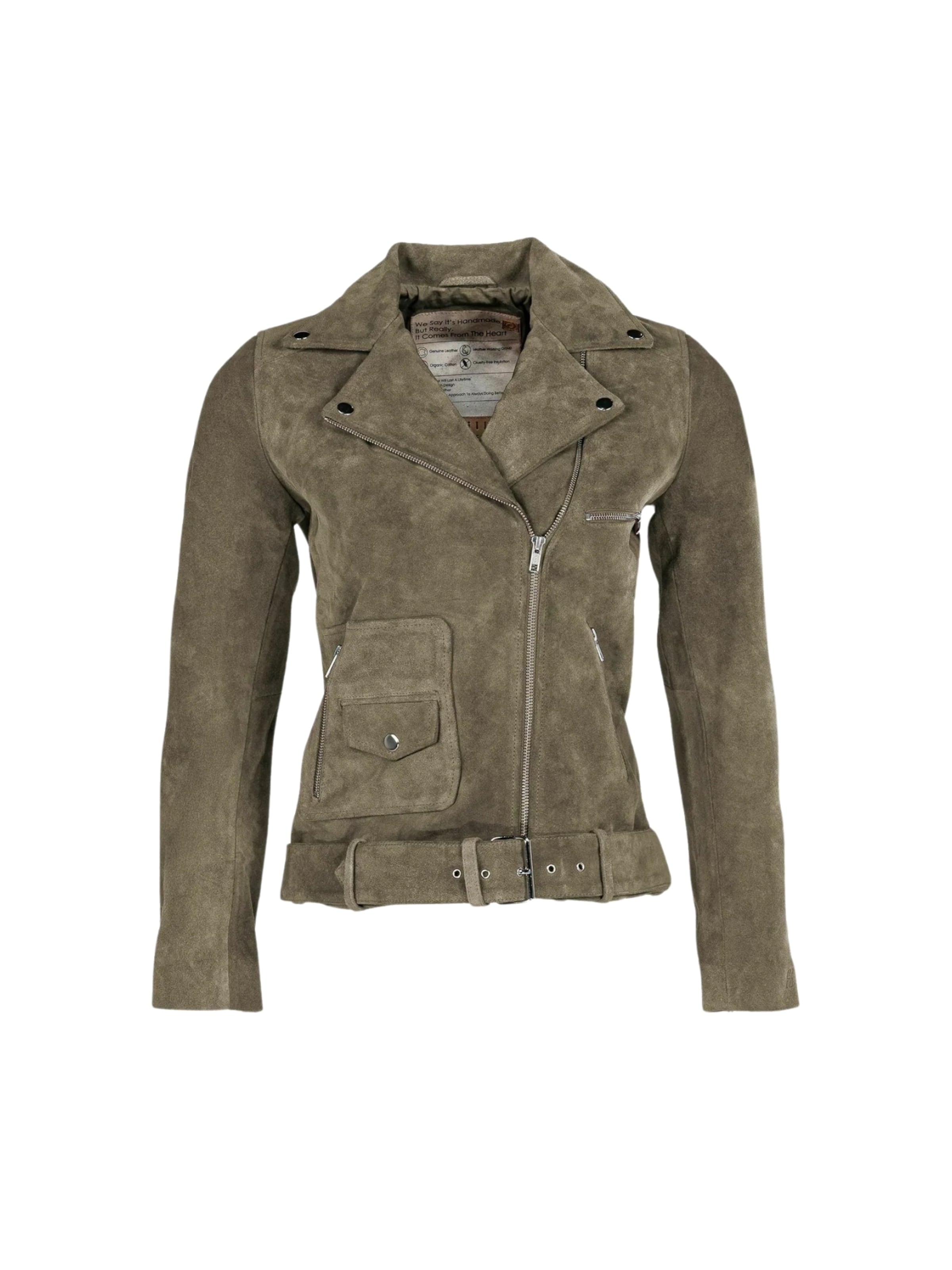 still Nordic Jacket ' Mira ' in Grün: Vorderseite