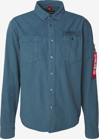 ALPHA INDUSTRIES Πουκάμισο 'Air Force' σε μπλε: μπροστά