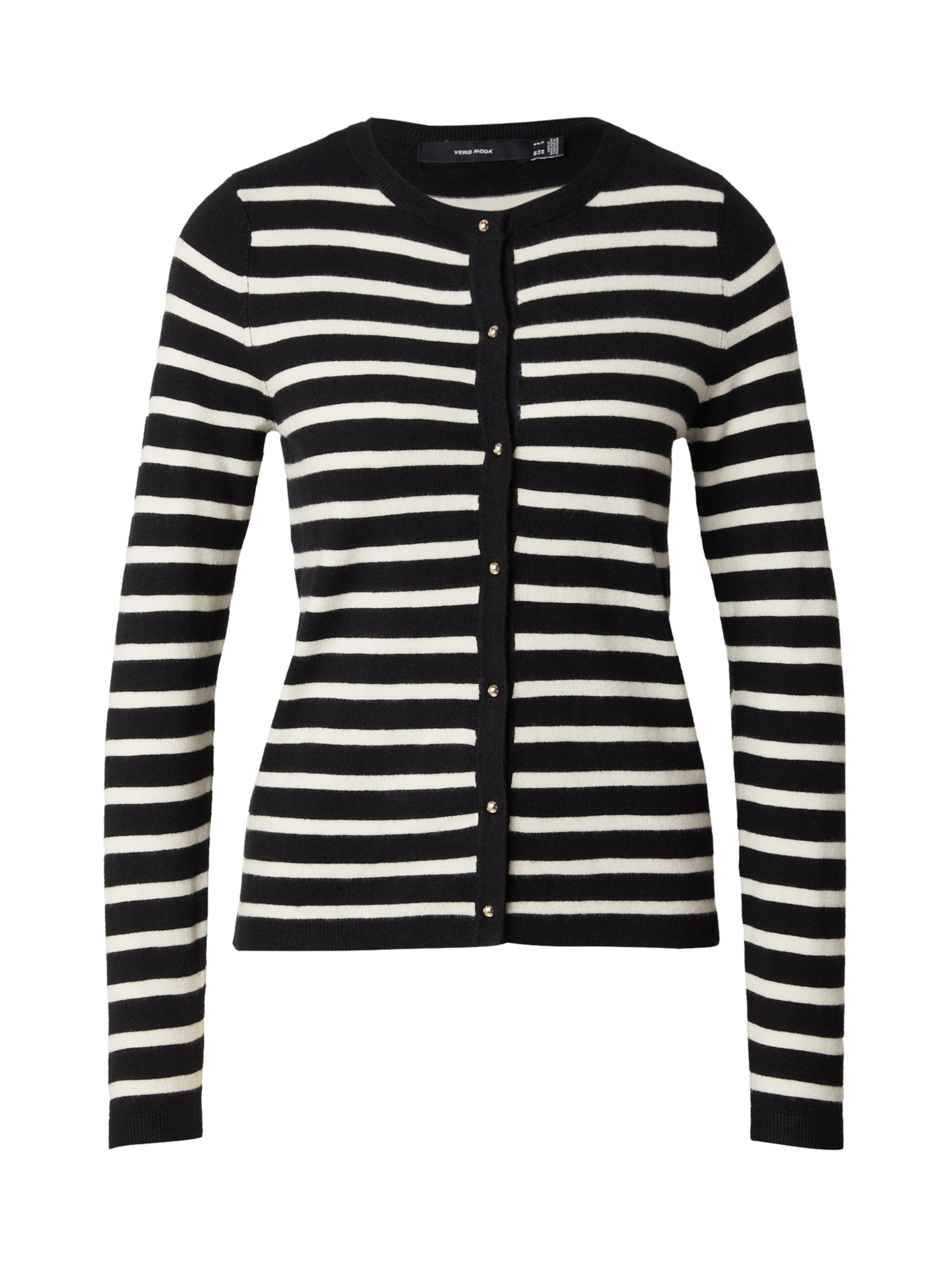 Geacă tricotată 'VMHAPPY' de la VERO MODA pe negru: față