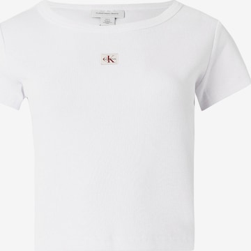 T-shirt Calvin Klein Jeans en rose : devant